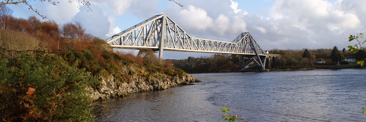 Connel Bridge over the Falls of Lora at the entrance of Loch Etive